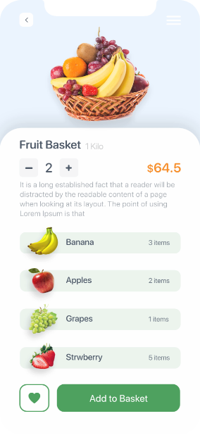 Fresh fruits delievry app