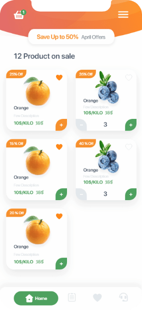 Harvest app organic delivery